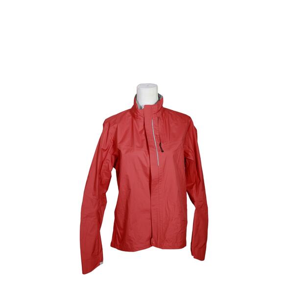 REI Co-op Junction Cycling Rain Jacket women's size large Red - Picture 1 of 10